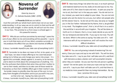 Novena of Surrender Part 1